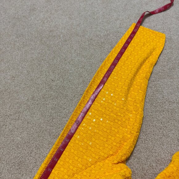 [NEW] Indian Pakistani Men Kurta Top Yellow Small - Picture 9 of 10